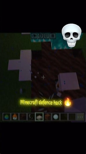 MINECRAFT DEFENCE HACK 🔥 ||#MINECRAFT #YOUTUBESHORTS