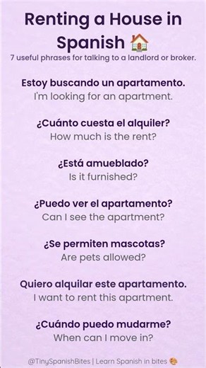 Renting a House in Spanish 🏠🇪🇸 | 7 Essential Phrases for Beginners