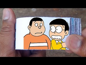 Doraemon Cartoon Flipbook #22 | Gian and Nobita's Robot Flip Book | Flip Book Artist 2022
