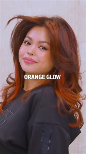 Goldwell Philippines on Instagram: "Ana’s hair is serving pure fire in the most stunning way. 🔥 Her vibrant Orange Glow shade was crafted by Alex Carbonell at @studiofixbyalexcarbonell using Goldwell color. Goldwell’s salon formulas deliver bold vibrancy, long-lasting shine and caring technology that keeps hair looking and feeling healthy. Orange Glow isn’t just a shade, it’s a power statement. Want to get the look? Ask for Orange Glow at Studio Fix by Alex Carbonell. #GoldwellStyleSign #Goldwe