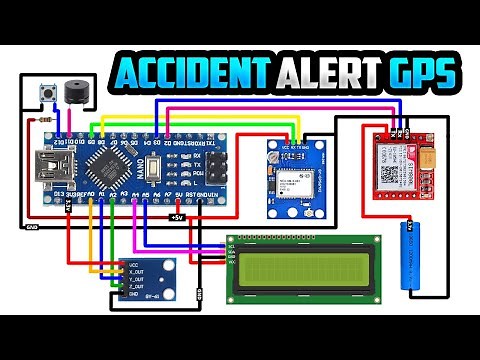 Accident Alert System Project Using Arduino SIM800L and GPS Module