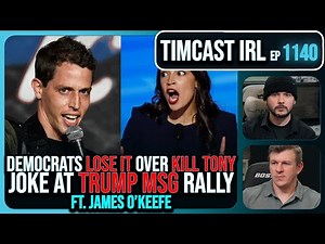 Democrats FURIOUS Over Kill Tony Puerto Rico Joke At Trump MSG Rally w/James O'Keefe | Timcast IRL