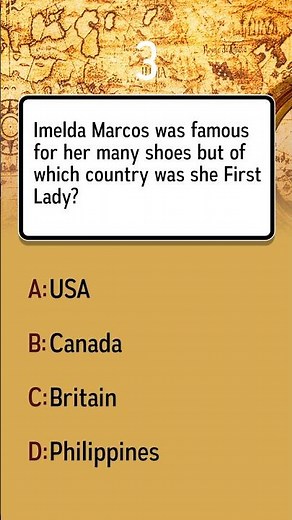 Which country was Imelda Marcos First Lady of despite her famous shoe collection?