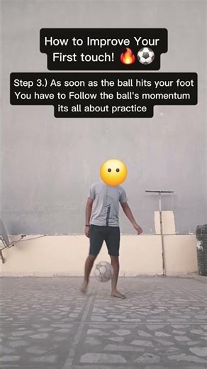 How to get Insane first Touch and Ball control ⚽️🔥 #football #tutorial #shorts