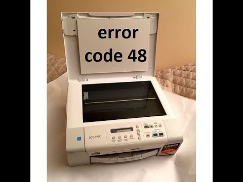 حل مشكل error code 48 brother dcp 195c 140