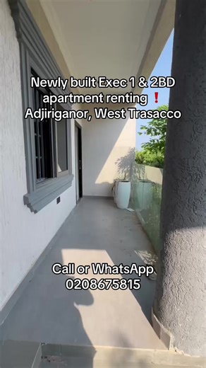 Newly built Exec 1BD apartment renting ACs Water heater Spacious living area Fitted open kitchen Good Road accessibility Cool neighborhood CCTV Water flow 📍West Trasacco- Adjiriganor DM for further details. Speak to us on all your construction/ rentals/ land purchases/ management/ etc #fyp #weekendvibes #viral #apartmenthunting #rentalproperty