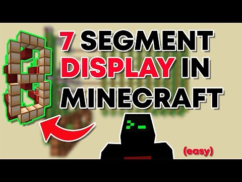 EASY/SIMPLE 7 SEGMENTS DISPLAY | MINECRAFT REDSTONE LOGIC