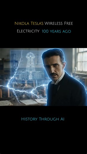 ⚡ Wireless Electricity — Nikola Tesla’s Vision Did you know that the foundation of today’s wireless world was laid by a man who dreamed of delivering electricity without wires to the entire planet? Nikola Tesla believed that the Earth and the atmosphere could act as conductors. His goal was bold and revolutionary: 🔹 No wires 🔹 No bills 🔹 Electricity for all This vision took shape in the Wardenclyffe Tower, designed to transmit power and signals across the globe. The project was initially back