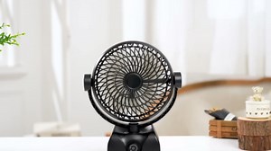 Desk Fan Oscillating Fan, 10000mAh Rechargeable Battery Powered Rotating Table Fan with Stepless Speed, Quiet Office Fan 120°Oscillation, Suitable for Bedroom, Office, Indoor, Bedside, Black