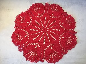 Tuto napperon tulipe au crochet, Crochet Dressing Table Design ‪@AlextitiaTutoCrochet‬