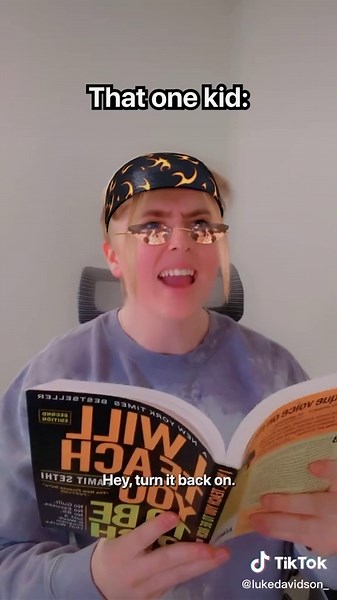 When The Teacher Turns On The Lights After A Video