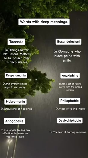 Words with Deep Meanings: Exploring Eccedentesiast, Philophobia, and More