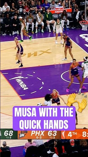 Musa with the Steal AND the Finish vs Seattle Storm 💨🔥 #wnba