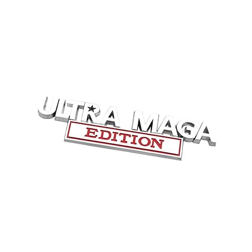 AICEL Ultra MAGA Edition Emblems, 3D Raised Full Metal Car Decals, Classic Personality Labels Car Badges with Stron