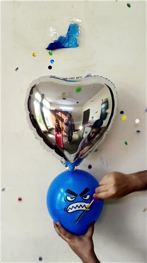 Happy Birthday Confetti Balloon Popping ASMR 🎊 #balloon #asmr #blue