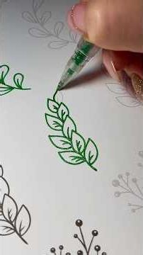 New practice sheets with decorative leaves are available for download on my Patreon🌾