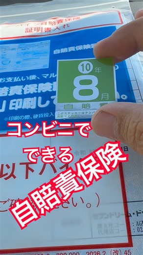 Getting Compulsory Vehicle Liability Insurance at a Convenience Store