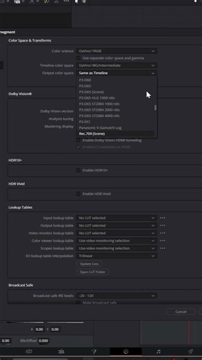 Best Color Management Settings in DaVinci Resolve#davinciresolve #tutorial