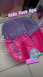 1.4K views | Kids Foot Spa available at our Toys, Crafts and Party Store 610-4114/658-2831 #GiftIdeas2023 #christmasshopping #christmas2033 #giftideas #Spa #footspa #kidsfootspa | S & B Exclusive Variety Store Ltd | Facebook
