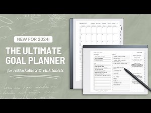 Maximize Your Productivity in 2024 with this Digital Planner for reMarkable, Supernote & Boox tablet
