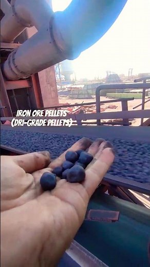 Normal Operation|DRI Material Handling Line #midrex #DRI #conveyor #pellets #spongeiron #steelplant