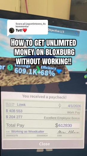 How to get unlimited money on Bloxburg without working! (Roblox Glitch)