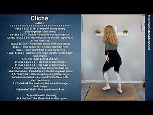 TAP DANCE TUTORIAL - CLICHÉ (MGK) - Int/Advanced Choreography - Mini-Tutorial