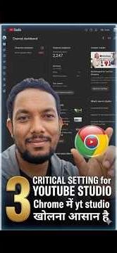 How to open YT studio in chrome, YouTube studio desktop version on mobile.