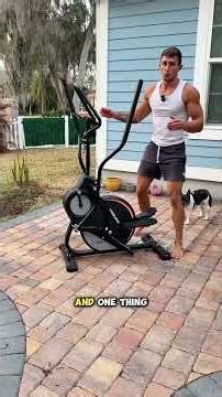 Compact Cardio 🔥 Really an amazing home gym elliptical here! #homeworkout #mobility