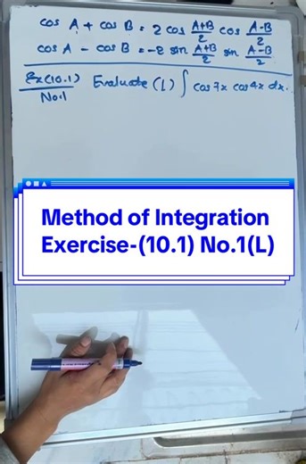 Method of Integration Solving exercise-(10.1) No.1 (l ) #fypသိချင်တာမေးလို့ရပါတယ် #Great12_Maths #Chapter_10 #1_2_3_marks