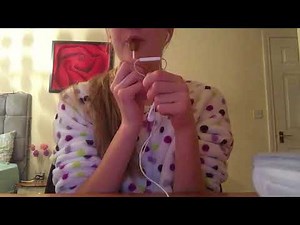 ASMR Lolly Pop eating || whispers, mouth sounds, crunching || Teacup ASMR