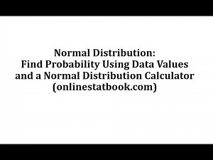 Normal Distribution: Find Prob Given Data Values Using a Free Online Calculator (onlinestatbook.com)