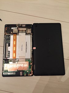 nexus7 (2013)のタッチ不具合を紙で直す