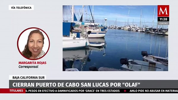Por huracán 'Olaf', cierran puerto Cabo San Lucas