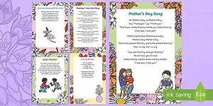 Mother's Day Card Verse Insert