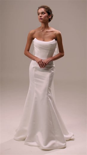 Milla Nova Orlanda 垂褶緞面婚紗 香港 | Draped Satin Wedding Dress Hong Kong #hkwedding #婚紗 #weddingdress