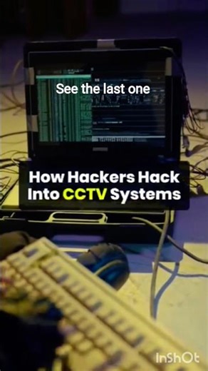 🔓 How Hackers Hack Into CCTV Systems | Cyber Security Awareness||💻📷📃📱|#short #techvlogs #techskills