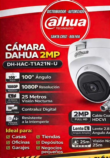 Cámara Dahua 2MP: Seguridad Económica y Confiable