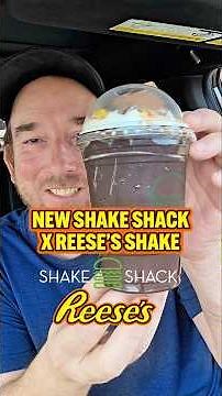 Trying Shake Shack's New 1,900 Calorie Reese's Milkshake 👀🔥 #shakeshack #foodreview