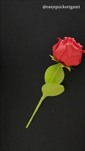 Easy Rose Paper flower making | DIY Tutorial Origami flower