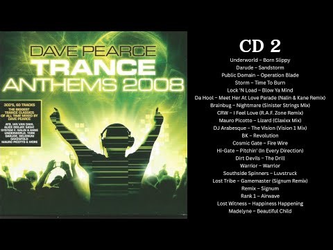 Dave Pearce – Trance Anthems (2008) CD 2