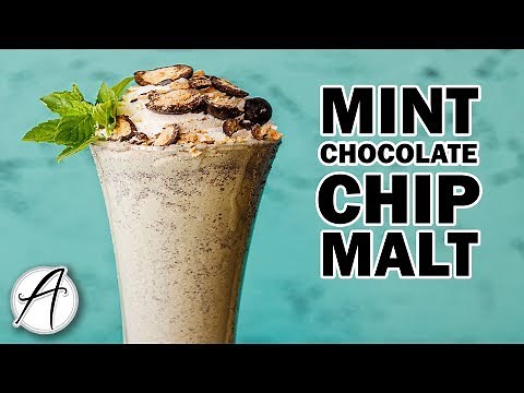 How to Make a Mint Chocolate Chip Malt | DIY Malted Milkshake