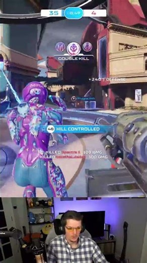 Quick double kill snipe! #splitgate #splitgatereloaded