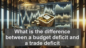 What is the difference between a budget deficit and a trade deficit