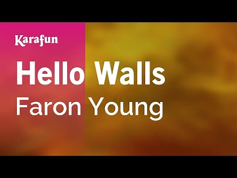 Hello Walls - Faron Young | Karaoke Version | KaraFun