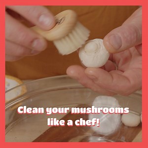 4.6K views · 29 reactions | Clean your mushrooms like a chef! Before cooking these delicious mushroom, take a small, soft bristle brush and gently brush off the dirt. Then, rinse them gently with cold water. This preserves their authentic flavor and eliminates impurities 懶 #Thehiddengem #EnjoyitsfromEurope #MushroomLovers #Whitemushroom #Oyster #Shiitake #EUAgriPromo | European Mushrooms | Facebook