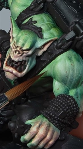 Warhammer 40k Ork Skin — Miniature Painting (Greenskin)