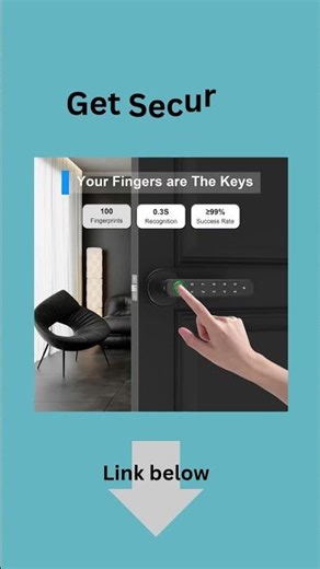 Coded Security Door Knob with Keyless Fingerprint, Code, or Keycard entry