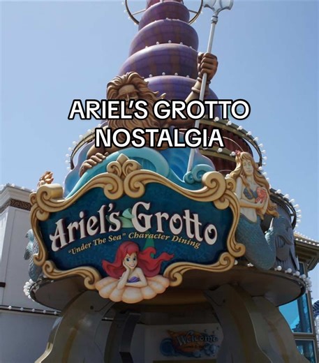 I LEFT MY HEART IN ARIEL’S GROTTO ⭐️ DO YOU REMEMBER? Ariel’s Grotto opened in 2002 as part of Paradise Pier in California Adventure. It was a character dining restaurant where guests could meet and dine alongside Ariel and other Disney princesses. It closed in 2018 to make way for Lamplight Lounge. Did you ever experience it? I have a VIVID memory of eating the “Ursula’s Octo-dog” 😭 #disneynostalgia #arielsgrotto #californiaadventurenostalgia #disneylandnostalgia #early2000sdisney