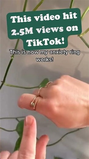 This video hit 2 5M views on TikTok — here’s my best selling fidget ring!